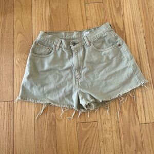 Thrifted Vintage Levi Khaki/Tan Jean Shorts